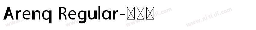 Arenq Regular字体转换